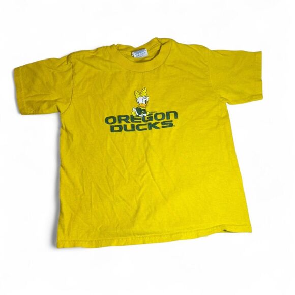 Oregon Ducks Yellow T-Shirt Girls Size 4T Toddler Tee - Picture 1 of 4